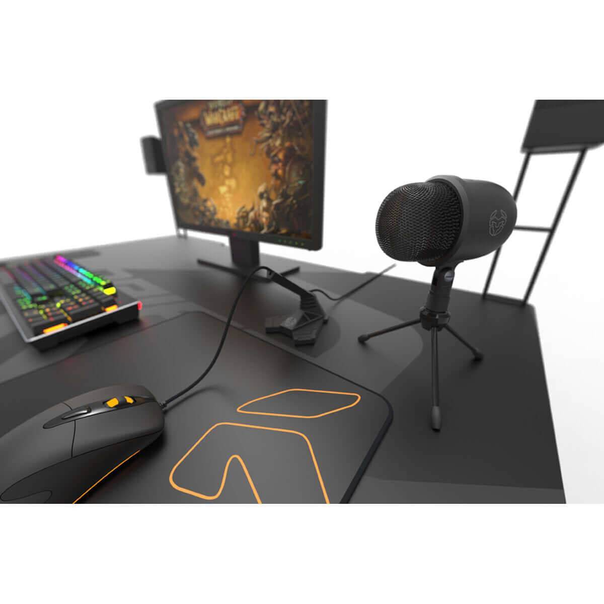Krom Microphone de bureau professionnel avec trépied - Bien-être & style