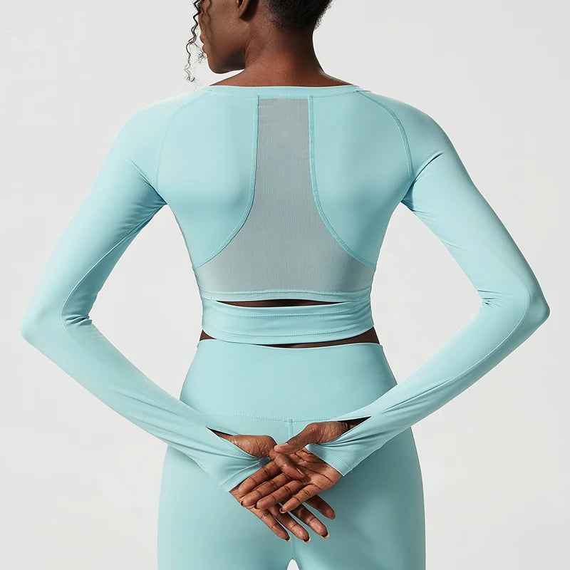 T-shirt de Yoga Longue Femme Personnalisable