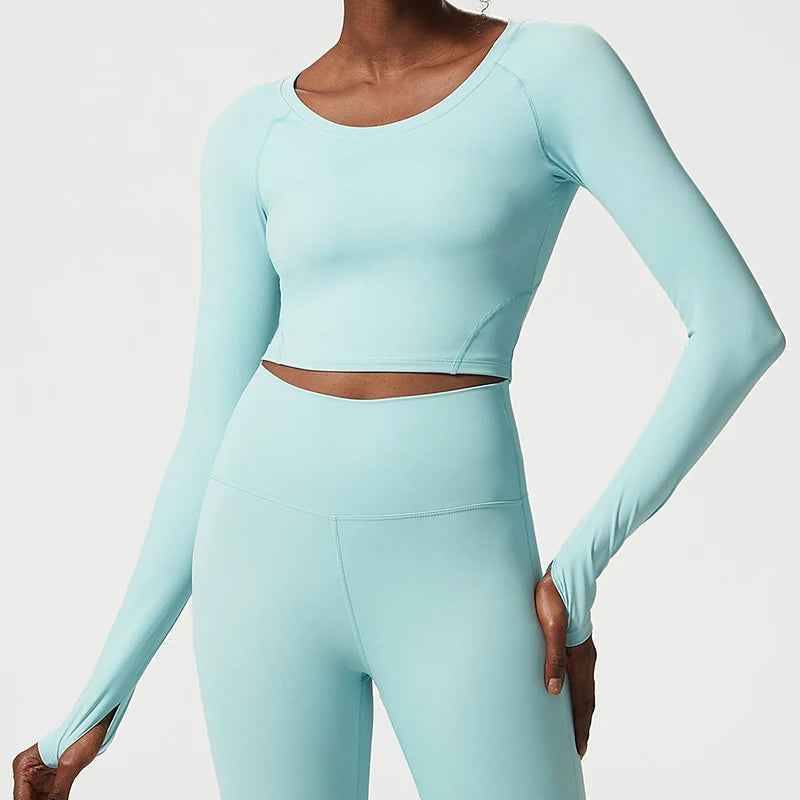 T-shirt de Yoga Longue Femme Personnalisable