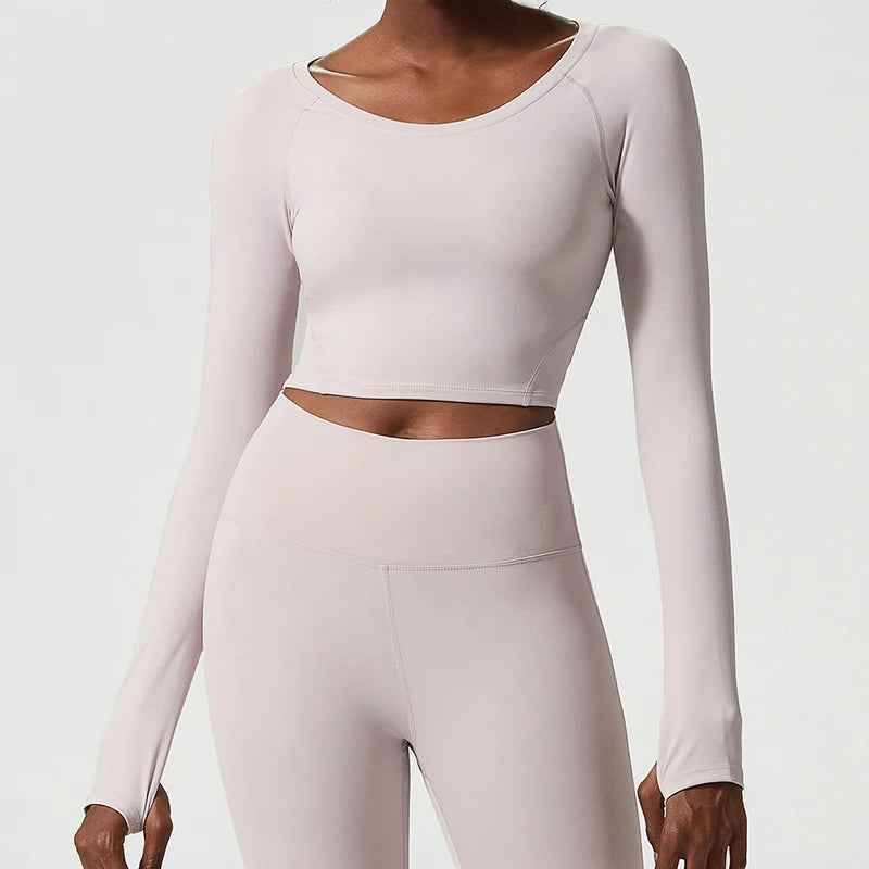 T-shirt de Yoga Longue Femme Personnalisable