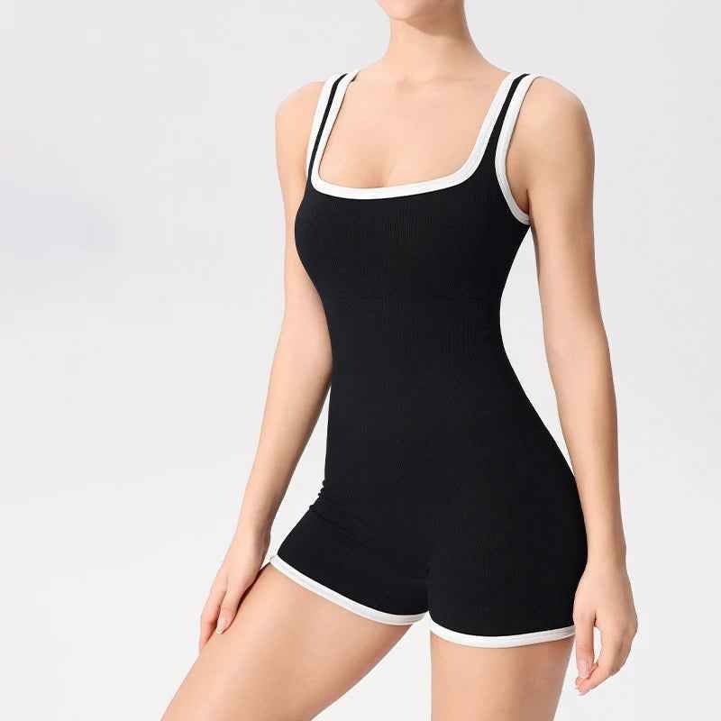 Combinaison de yoga femme à capuche, rapide à sécher, respirante,