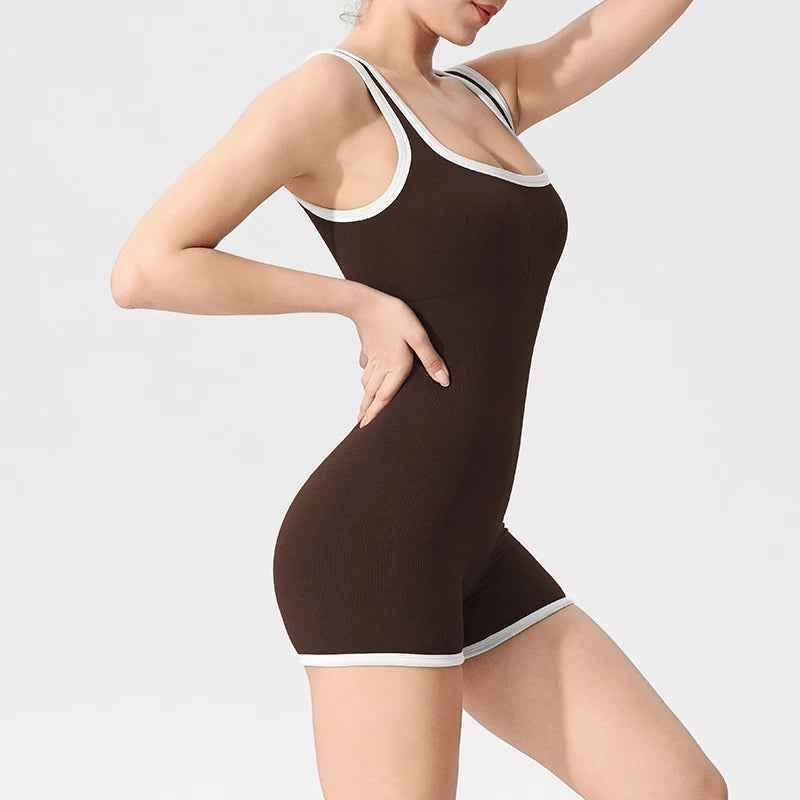 Combinaison de yoga femme à capuche, rapide à sécher, respirante,