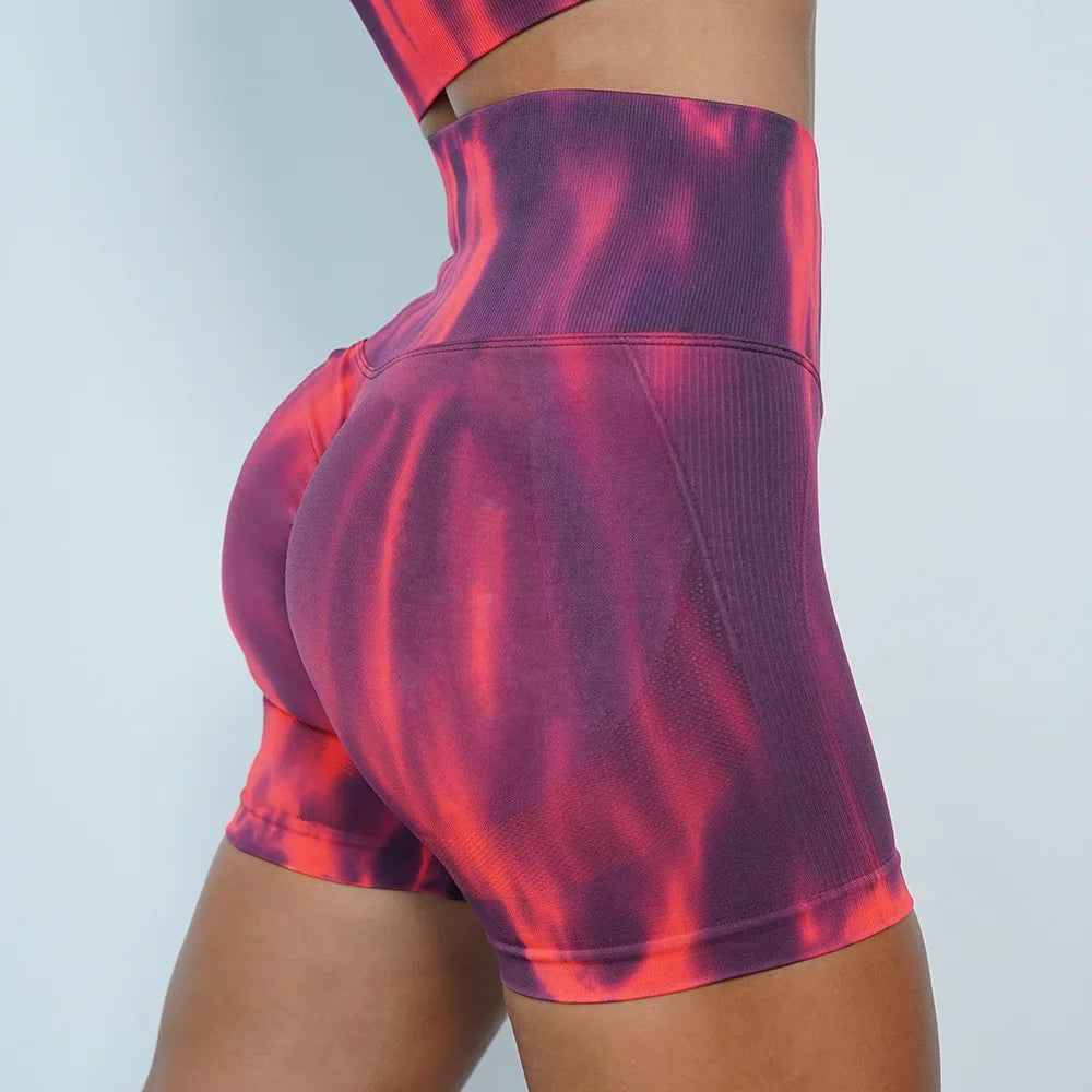 Leggings Taille Haute Tie-Dye Femme Fitness