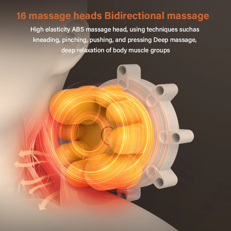 Massager 3D pour cou dos - Relaxation immédiate