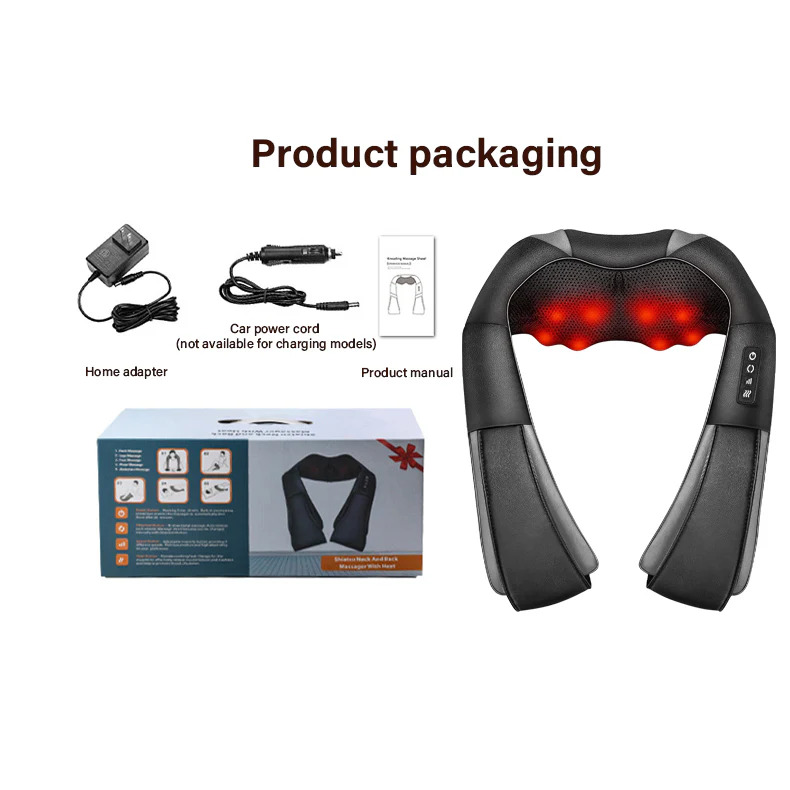Massager 3D pour cou dos - Relaxation immédiate - FORCE & STYLE