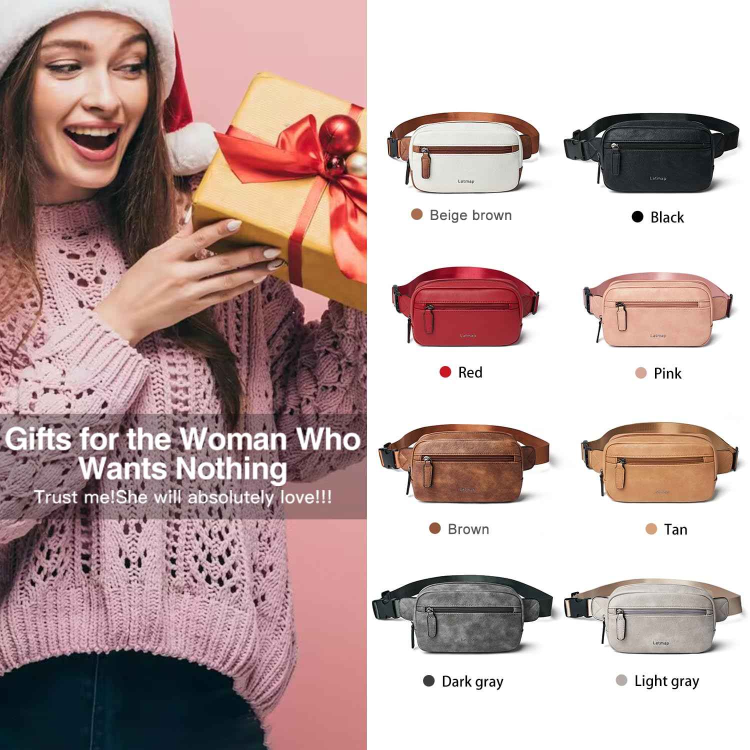 Sac Banane Fanny Pack Étanche pour Femme