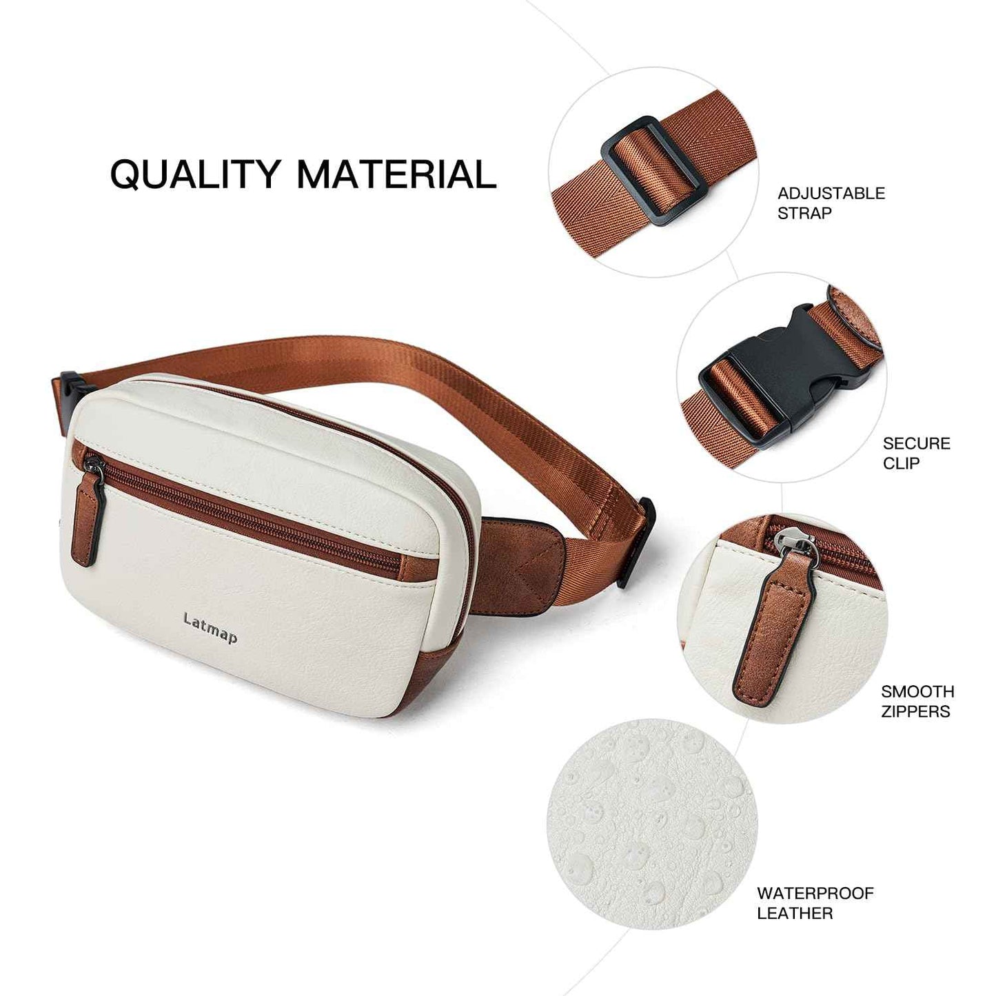 Sac Banane Fanny Pack Étanche pour Femme