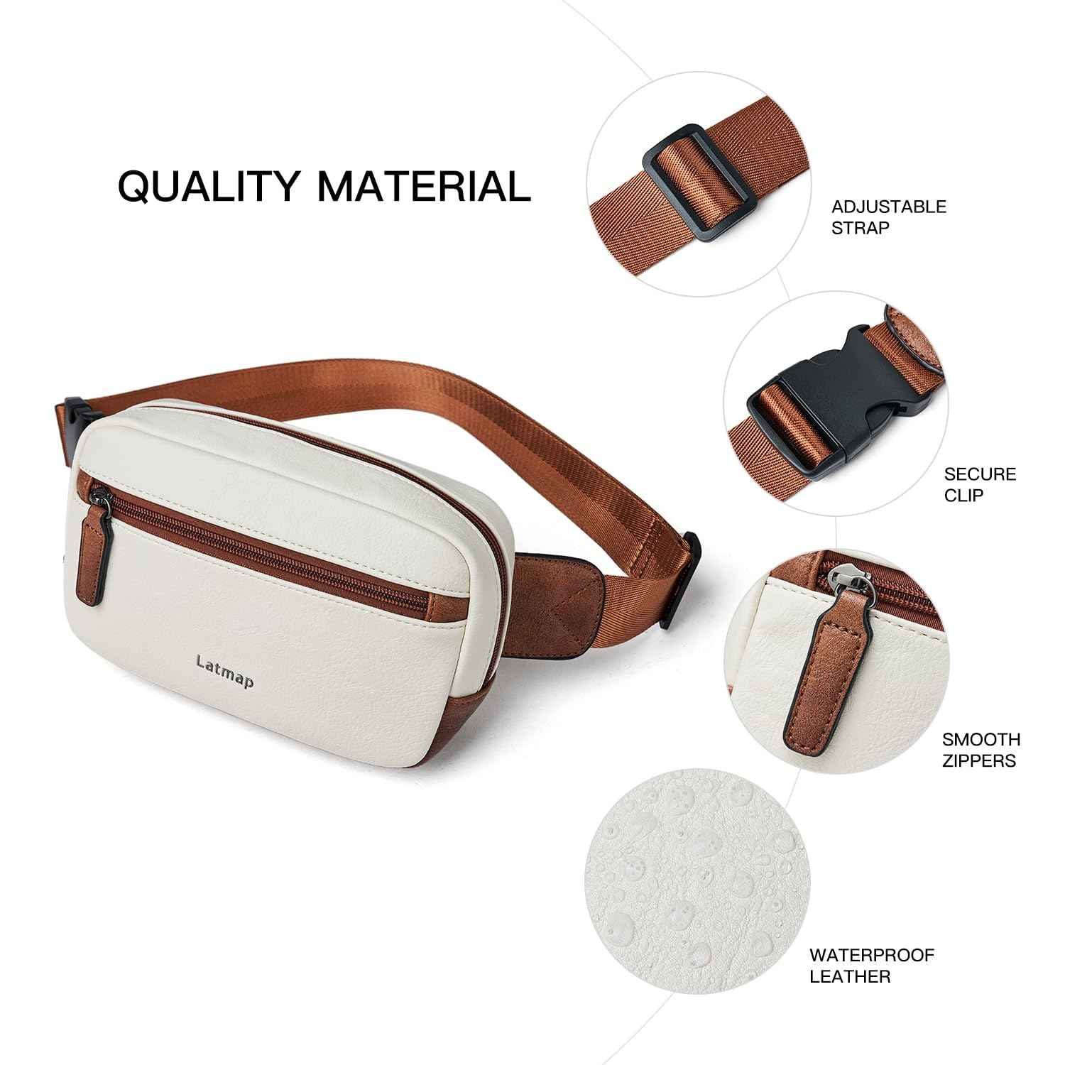 Sac Banane Fanny Pack Étanche pour Femme