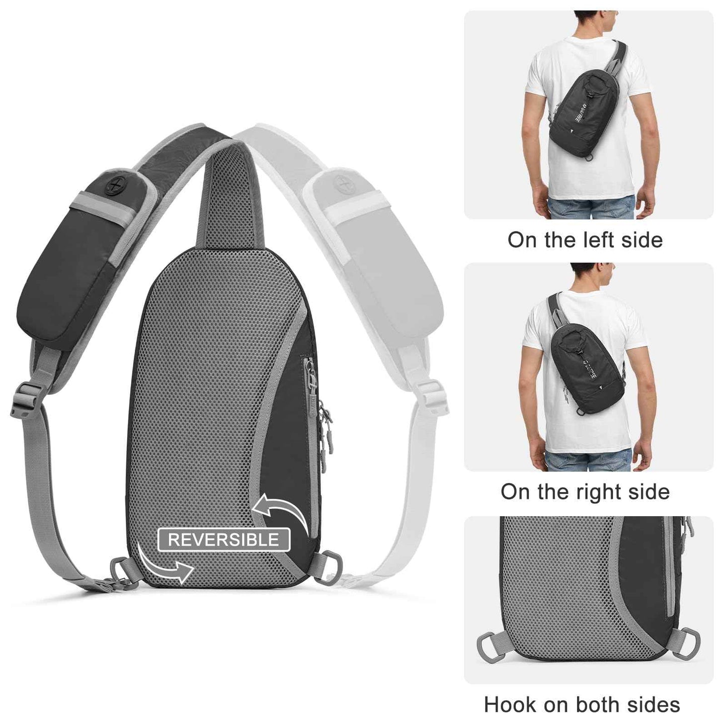 G4Free Sling Bag RFID, Ultra-Léger et Pratique