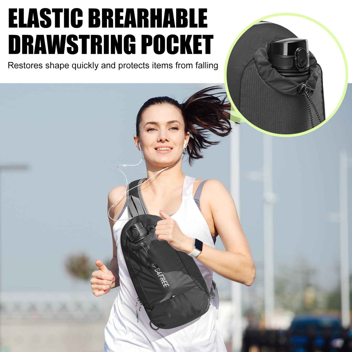 G4Free Sling Bag RFID, Ultra-Léger et Pratique