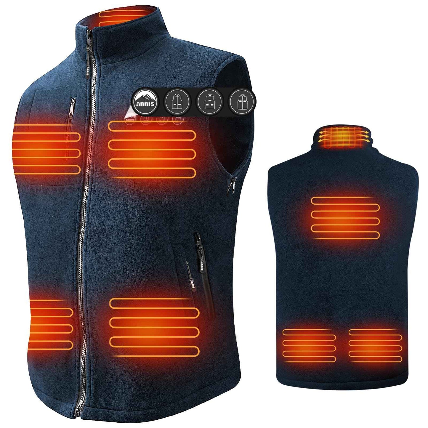 Gilet Chauffant Fleece ARRIS pour Hommes