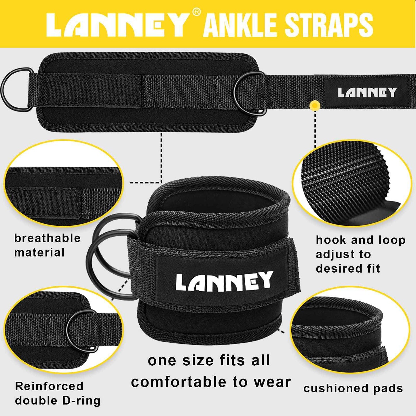 Rope Tricep Attachment Set - Home Gym Essential