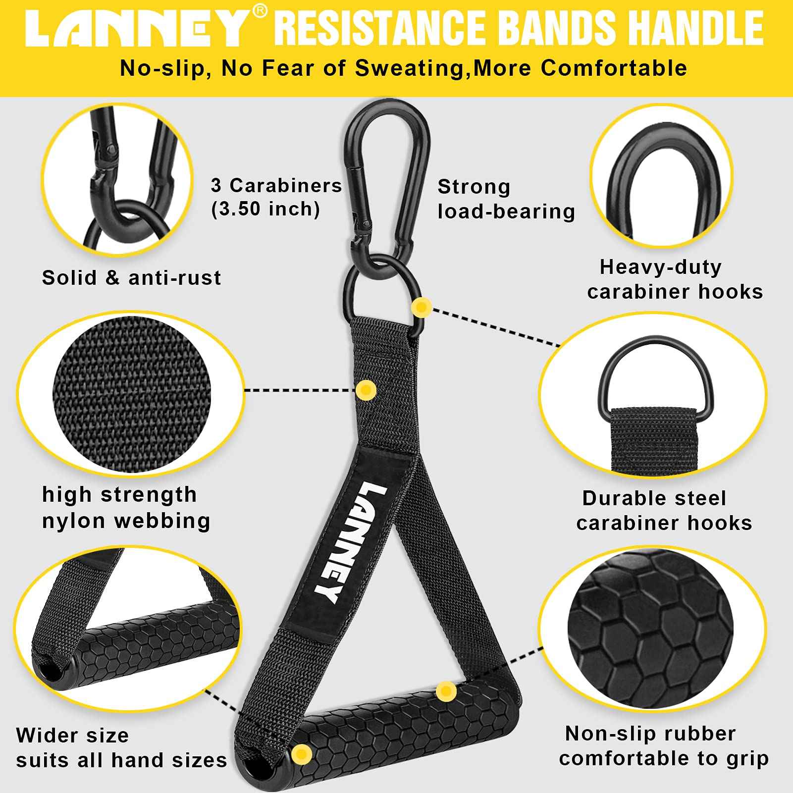 Rope Tricep Attachment Set - Home Gym Essential