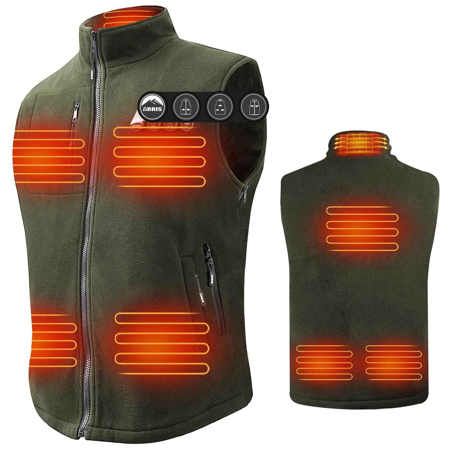Gilet Chauffant Fleece ARRIS pour Hommes