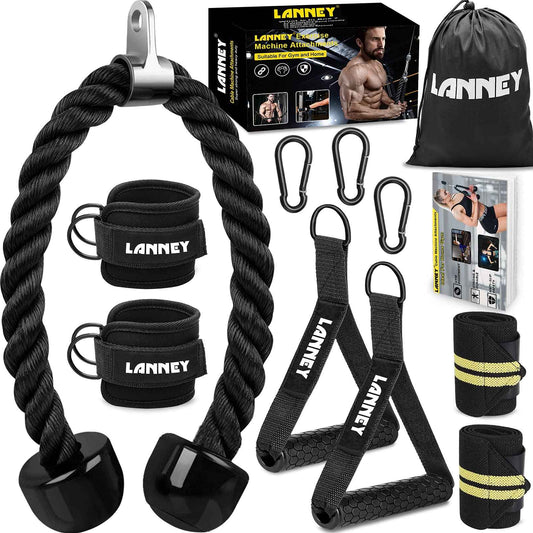 Rope Tricep Attachment Set - Home Gym Essential