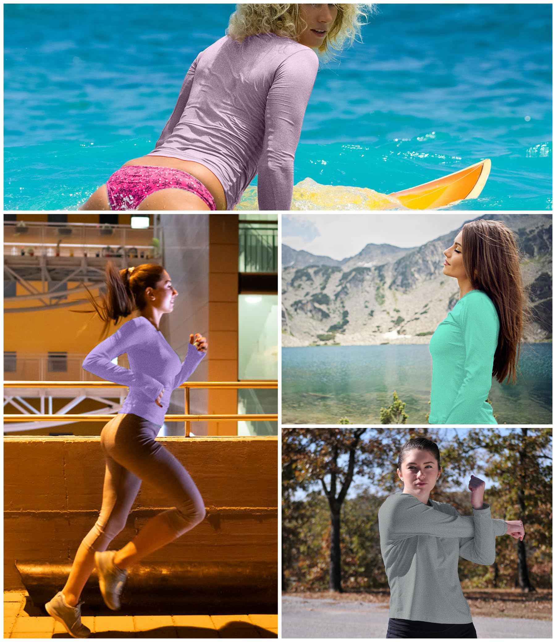 Chemises de Surf Femme 6 Pack UPF 50+