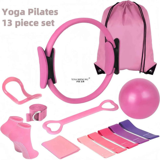 Set Pilates 13 PCS pour Entraînement à Domicile