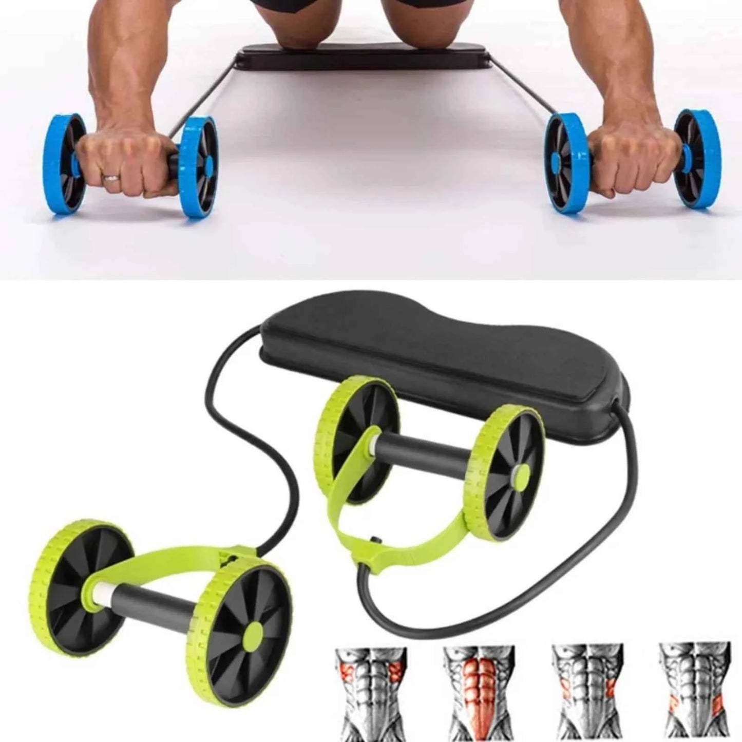 Roue Abdominaux Multifonctionnelle avec Corde