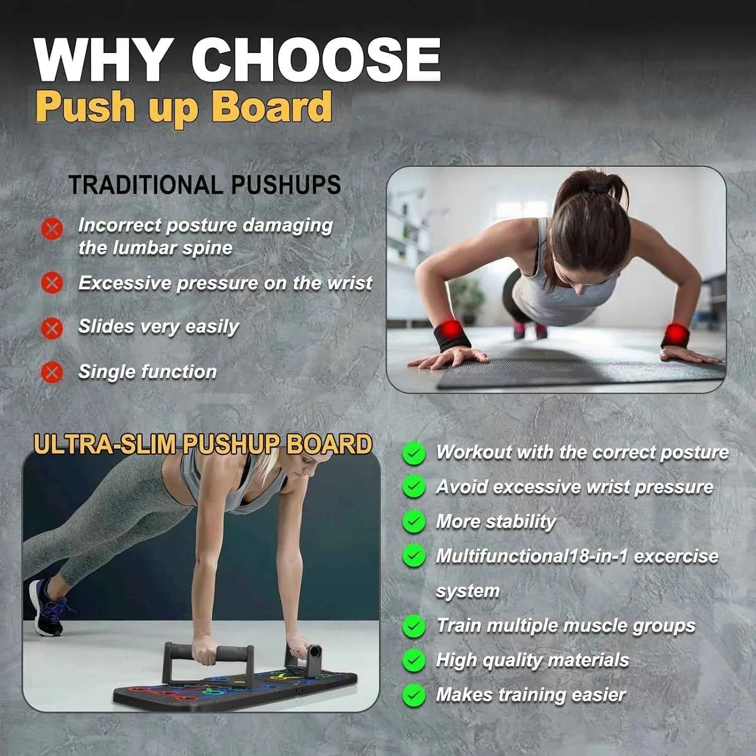 Planche de Pompes - Équipement de Fitness