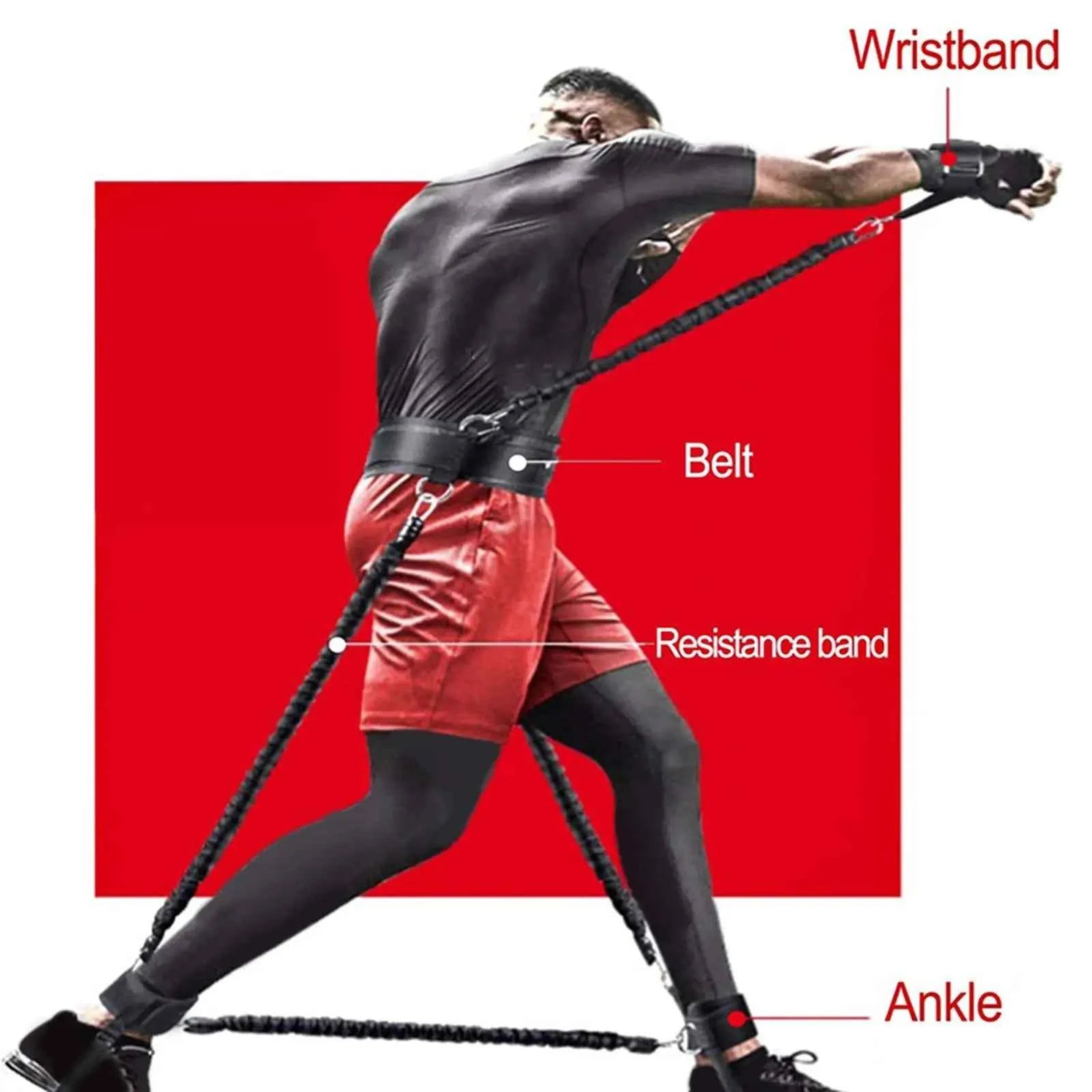 Bandes de résistance de boxe ajustables