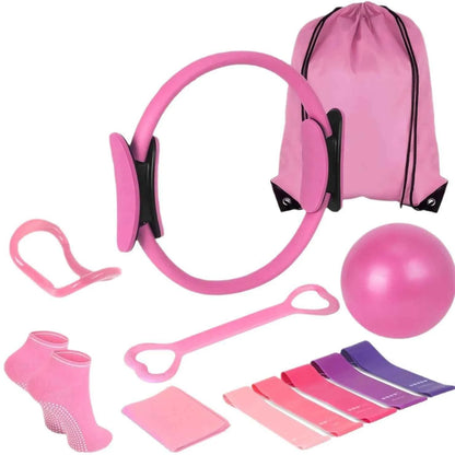 Set Pilates 13 PCS pour Entraînement à Domicile