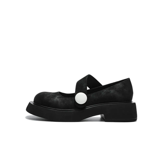 Masoomake Chaussures Mary Jane plateforme noires confortables - Bien-être & style 