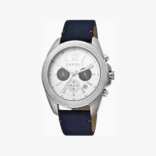 Esprit montre élégante pour homme bracelet cuir bleu - Bien-être & style 