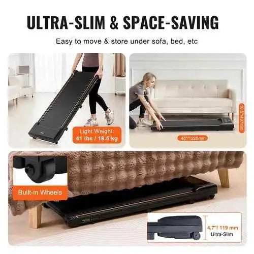 Tapis de Marche Portable 1-6 km/h - Pratique à Domicile