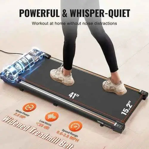 Tapis de Marche Portable 1-6 km/h - Pratique à Domicile