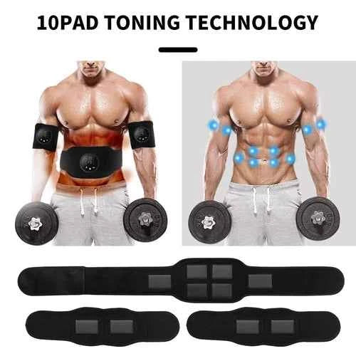 Ceinture de fitness abdominale avec affichage LCD pour entraînement à domicile et perte de poids