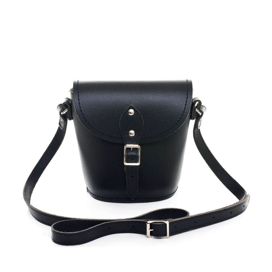 Zatchels sac à main en cuir noir pour femme Barrel Bag - Bien-être & style 