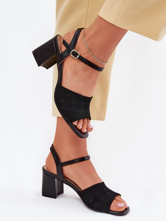 Step in Style Sandales à Talons Femme Noir Confort - Bien-être & style 