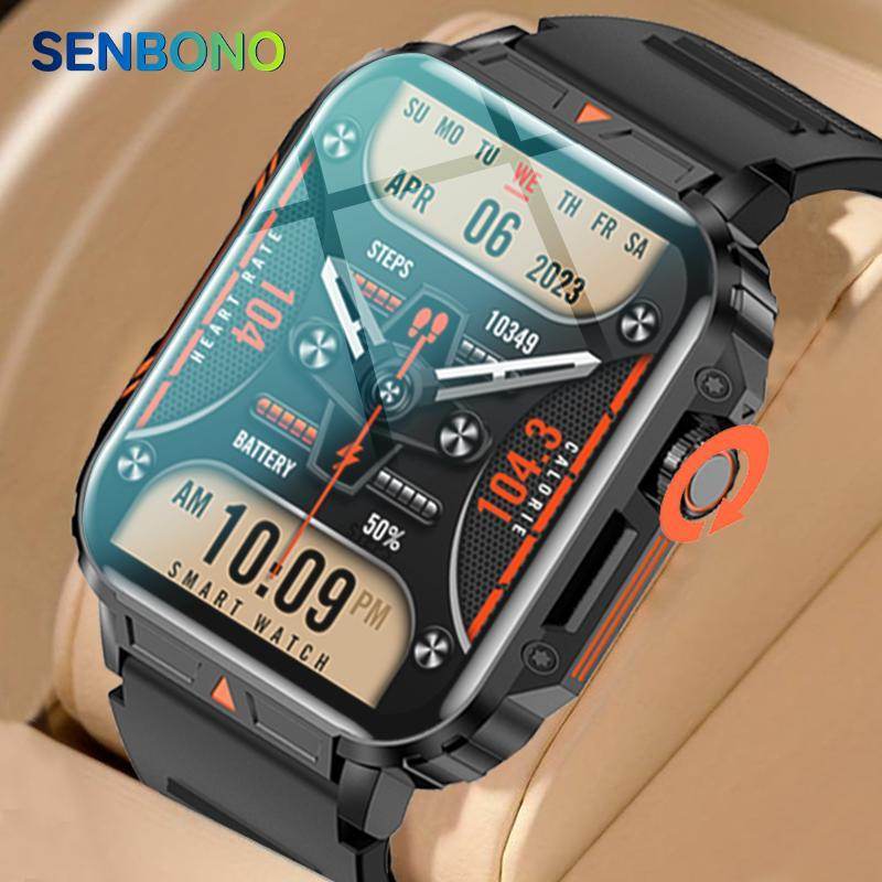 SENBONO Montre connectée outdoor robuste et multifonction - Bien-être & style 